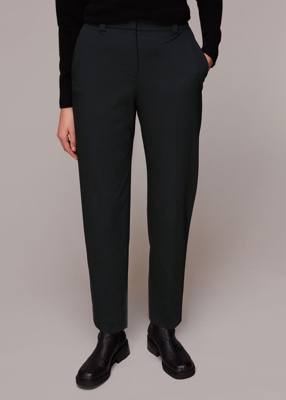 Whistles Lucie Cigarette Pants Black | US-25839CBSU