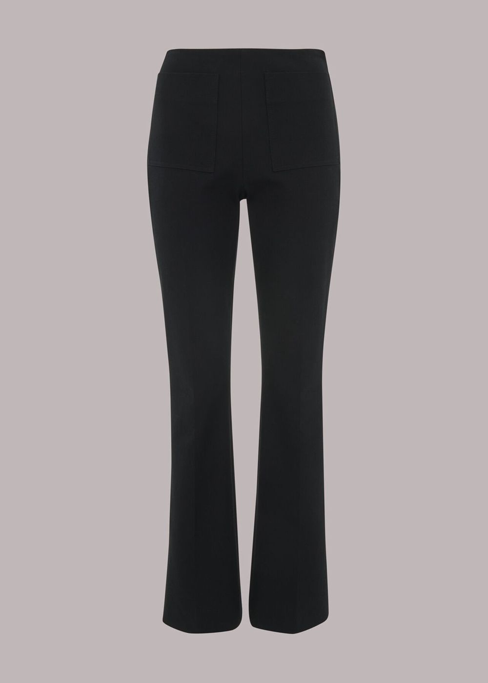 Whistles Lucy Kick Flare Pants Black | US-92068JYKW