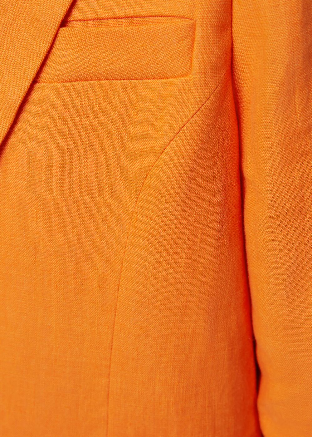 Whistles Lucy Linen Blazer Orange | US-09843OEQK