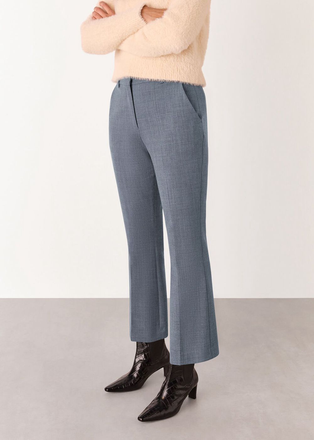 Whistles Luisa Formal Pants Grey | US-02917NEIC