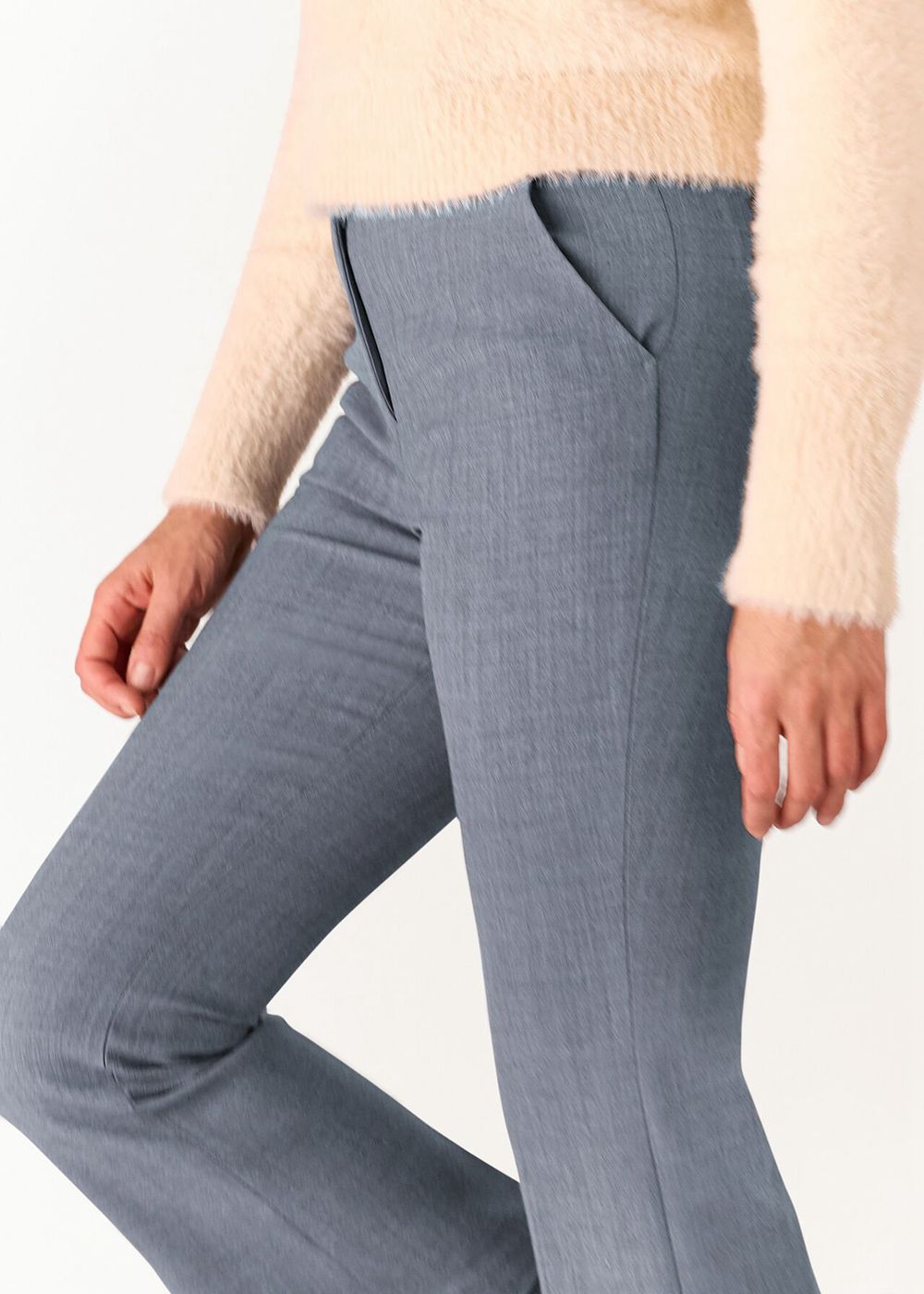 Whistles Luisa Formal Pants Grey | US-02917NEIC