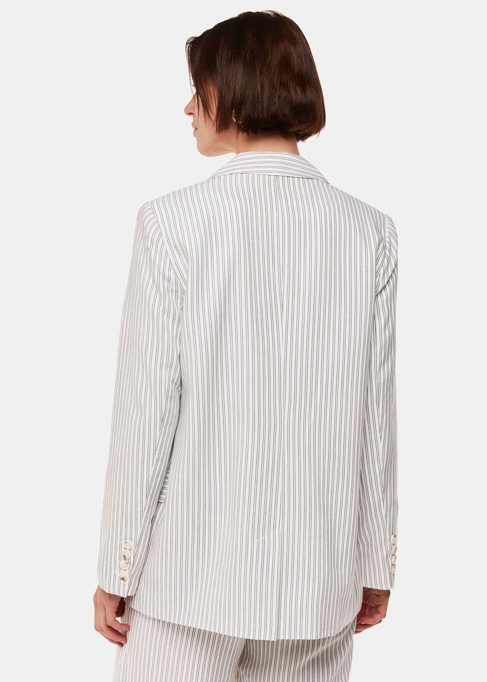 Whistles Luna Stripe Blazer White / Multicolor | US-51298WLJY