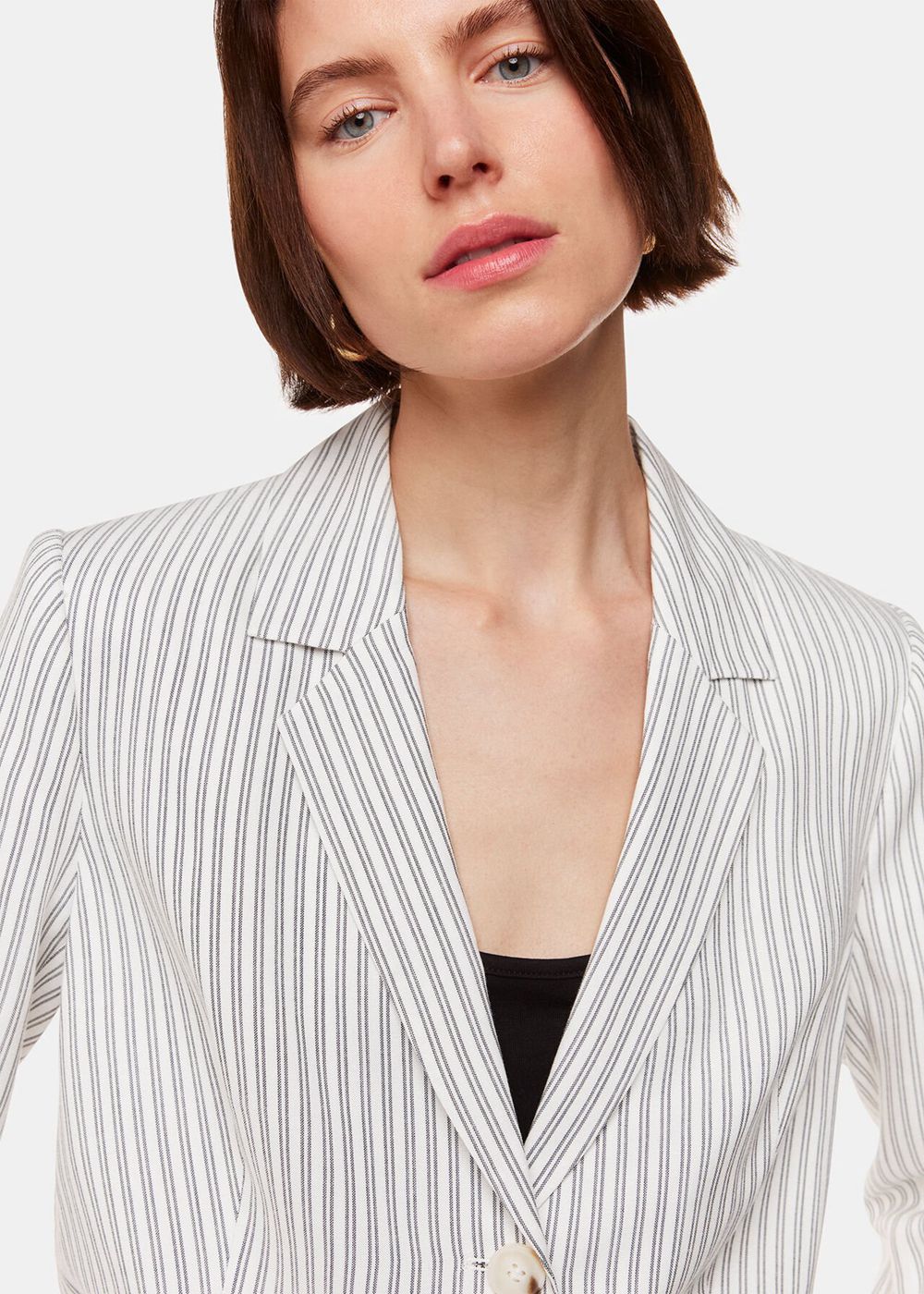 Whistles Luna Stripe Blazer White / Multicolor | US-51298WLJY