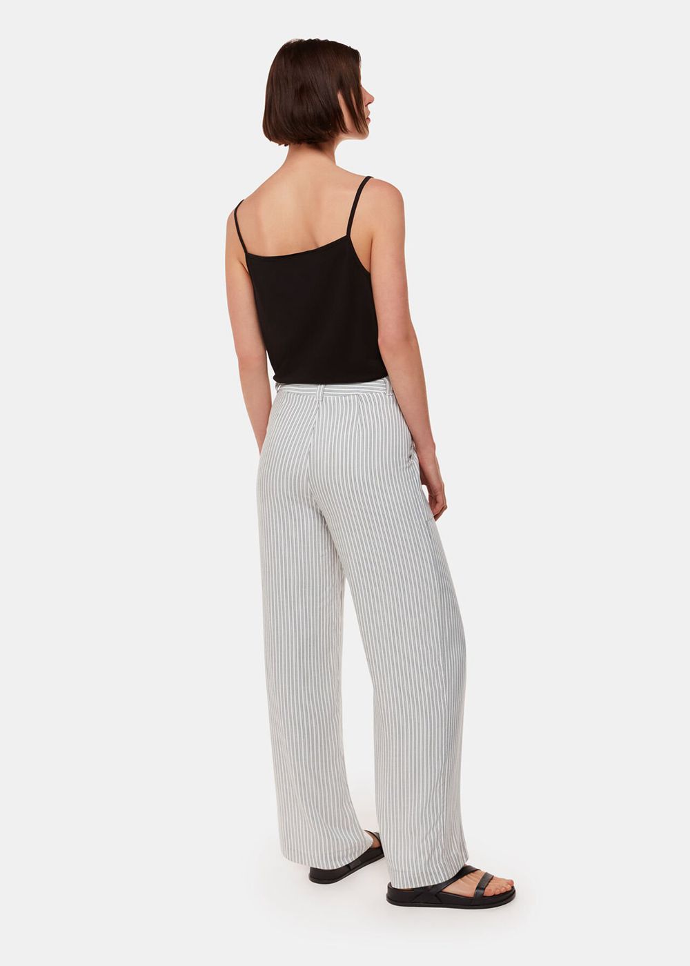 Whistles Luna Stripe Pants White / Multicolor | US-21763BALV