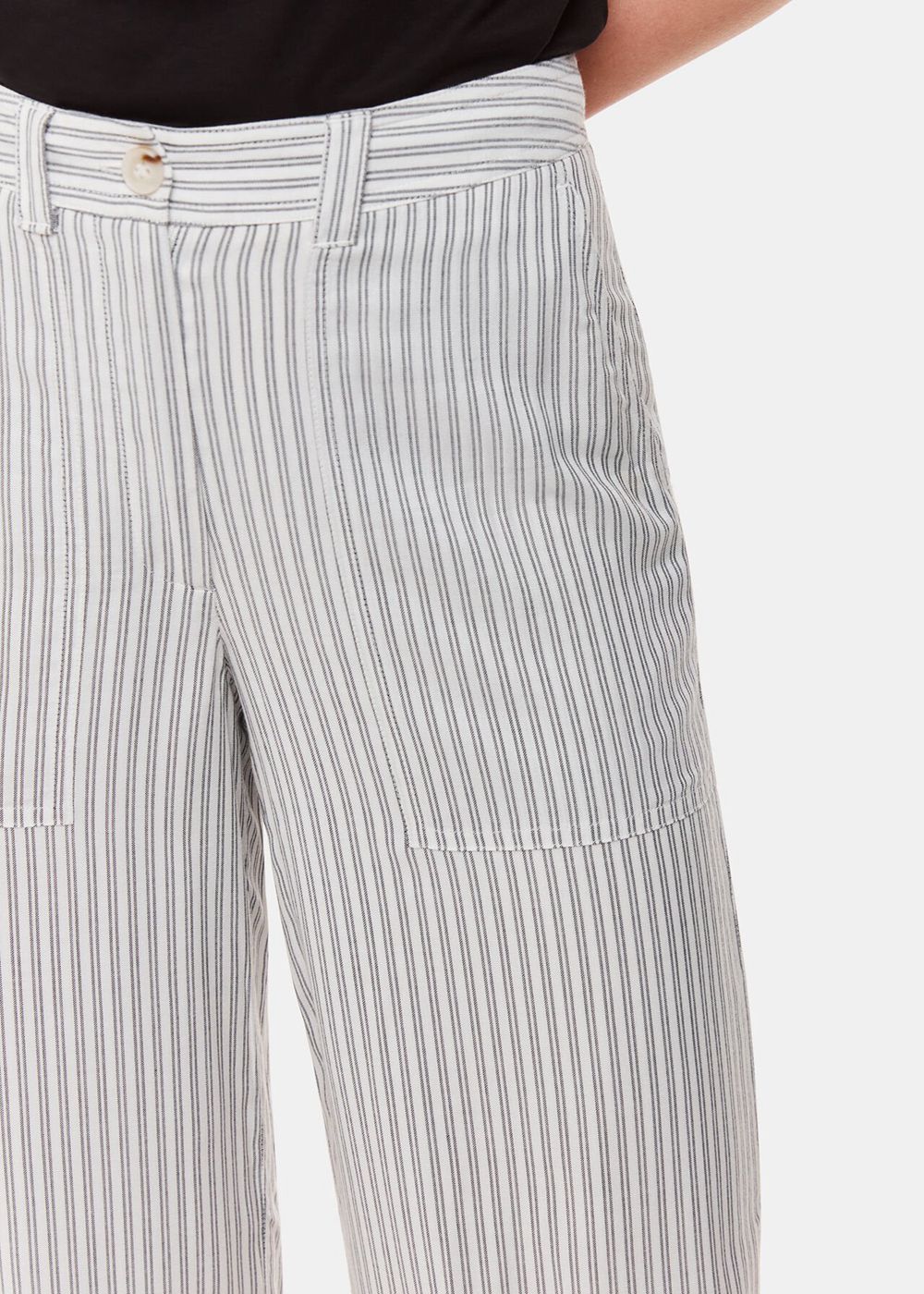 Whistles Luna Stripe Pants White / Multicolor | US-21763BALV