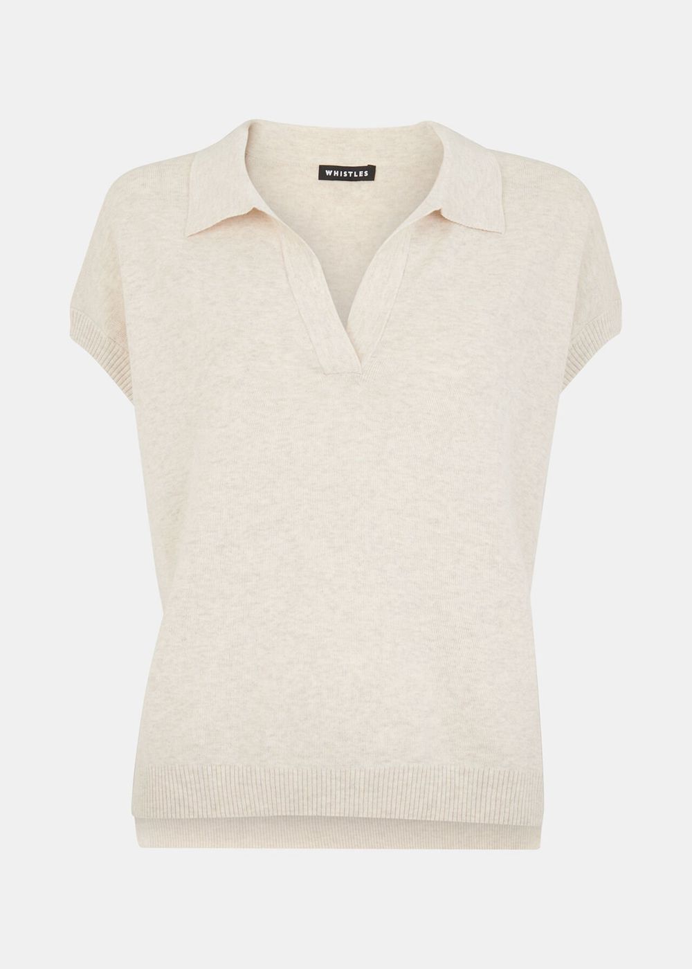 Whistles Lyla Short Sleeve Knitwear Neutral | US-37925YCNO