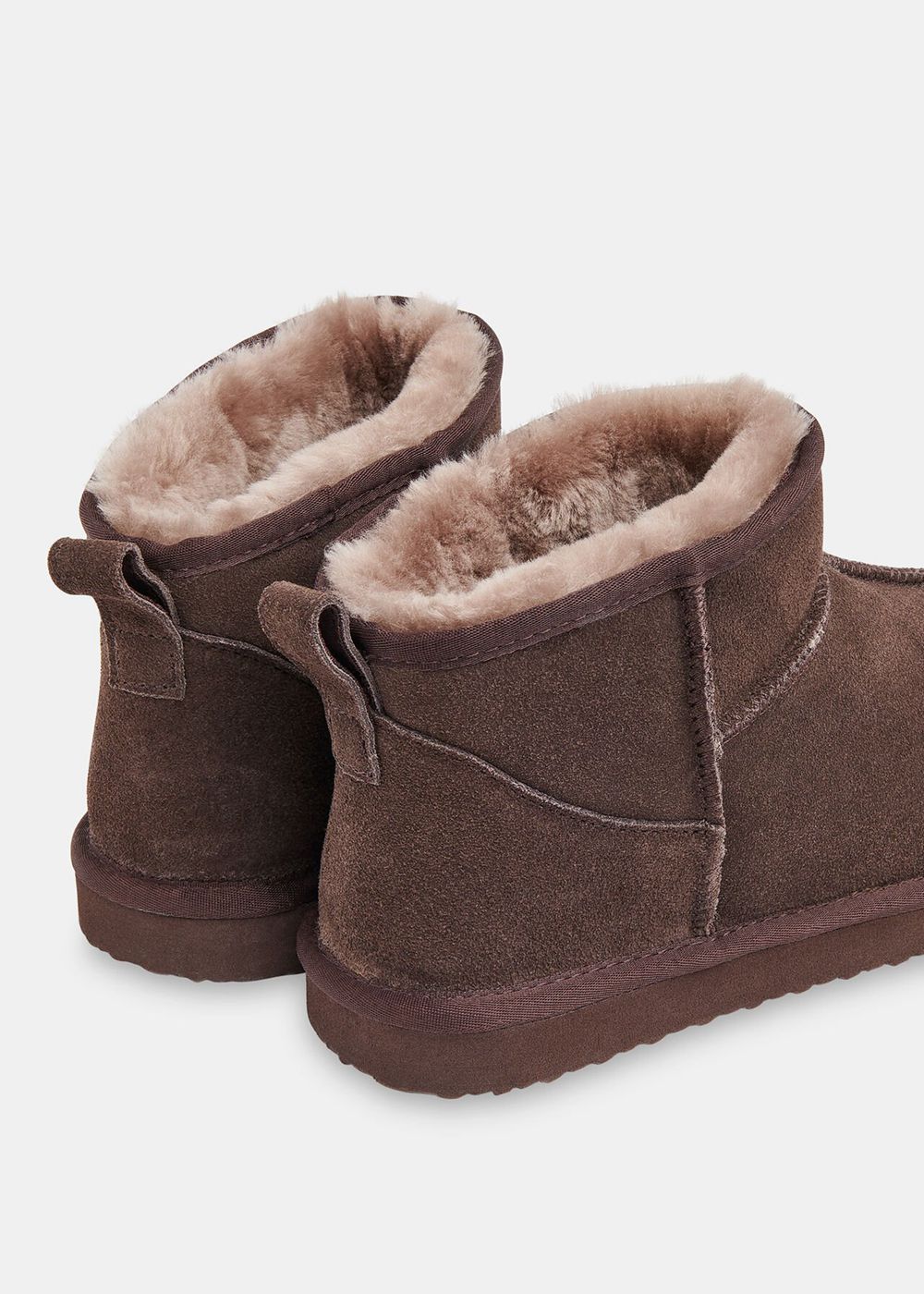 Whistles Mable Slippers Grey Brown | US-10625OMSE