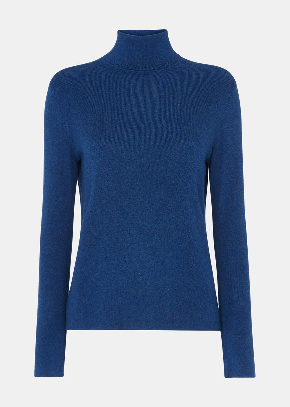 Whistles Majated Polo Neck Knitwear Blue | US-45270JBFZ