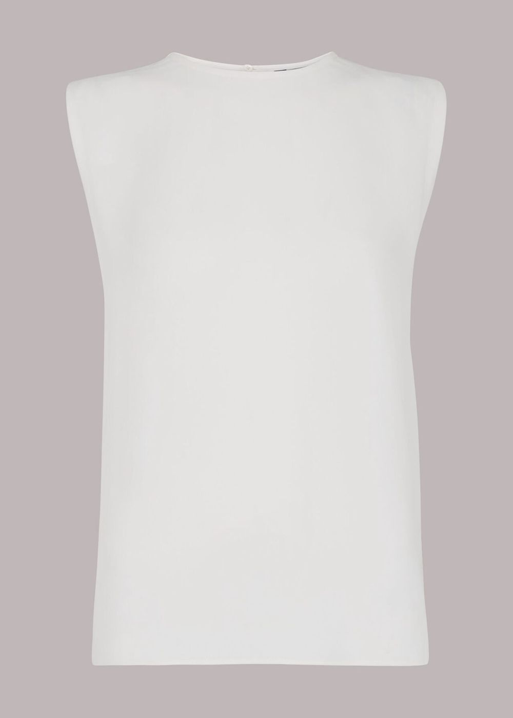 Whistles Malia Muscle Blouse White | US-29635FELV