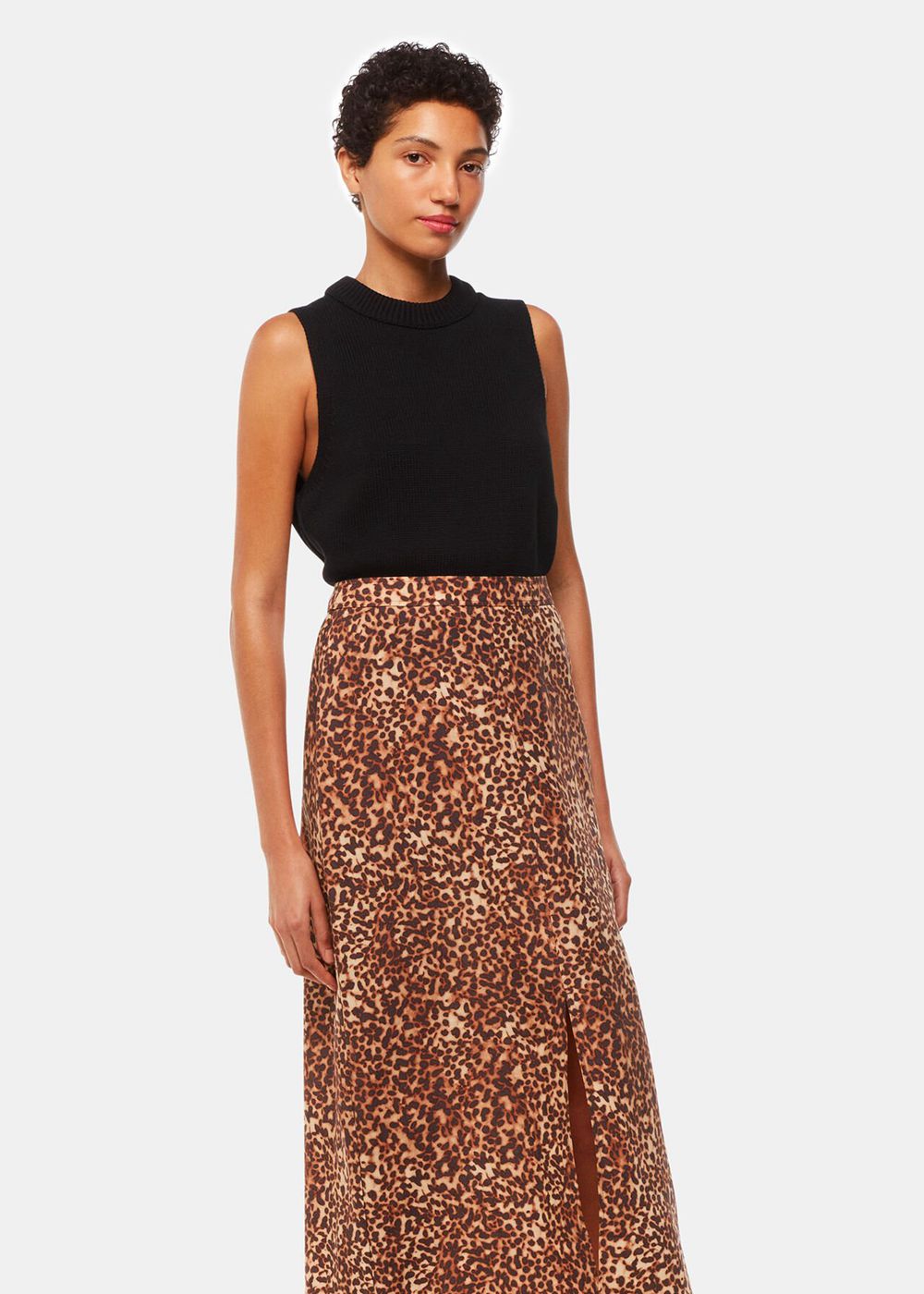 Whistles Marble Spot Front Split Skirts Multicolor | US-25389YHOR