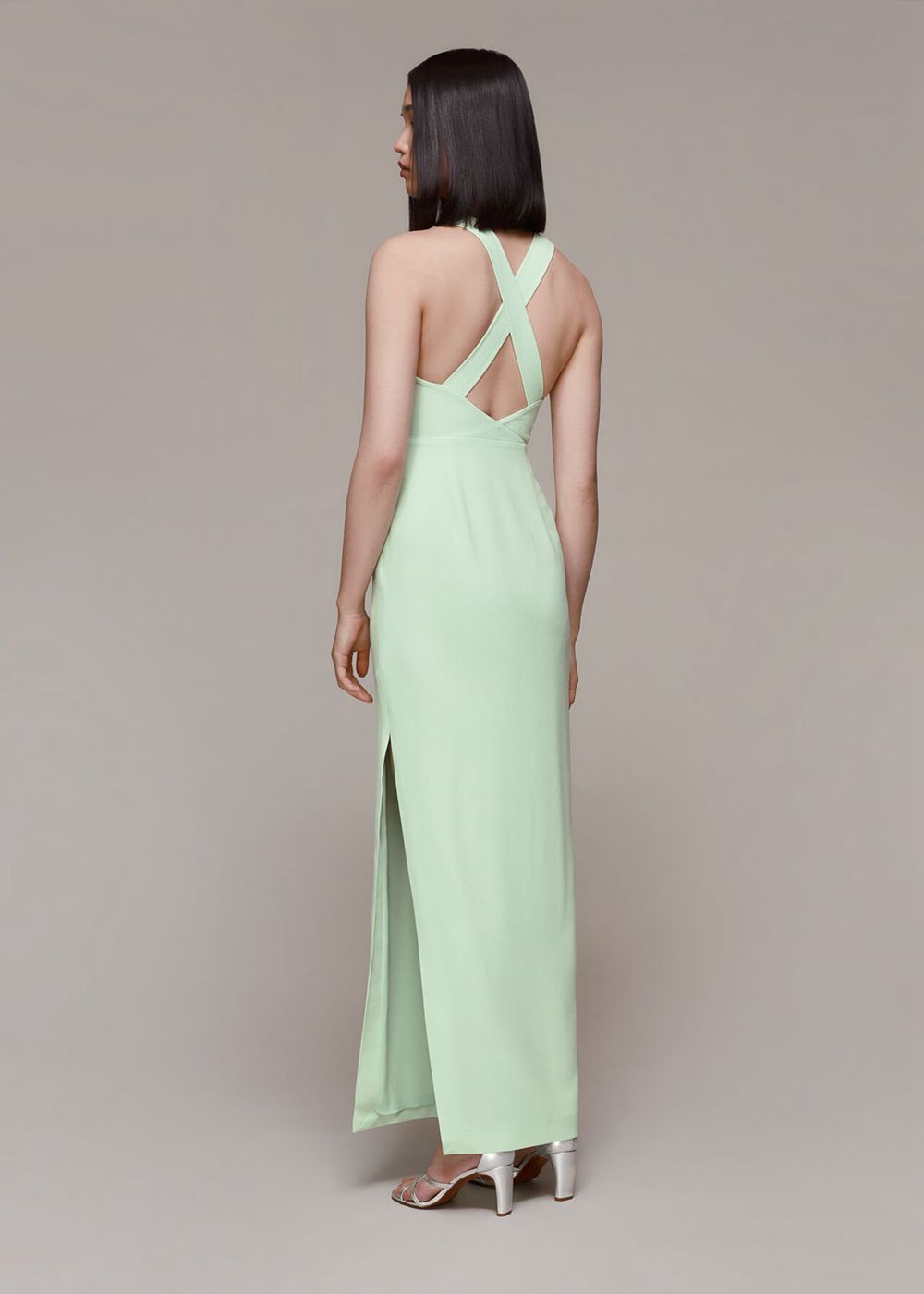 Whistles Maria Maxi Dress Mint | US-19356LRYM