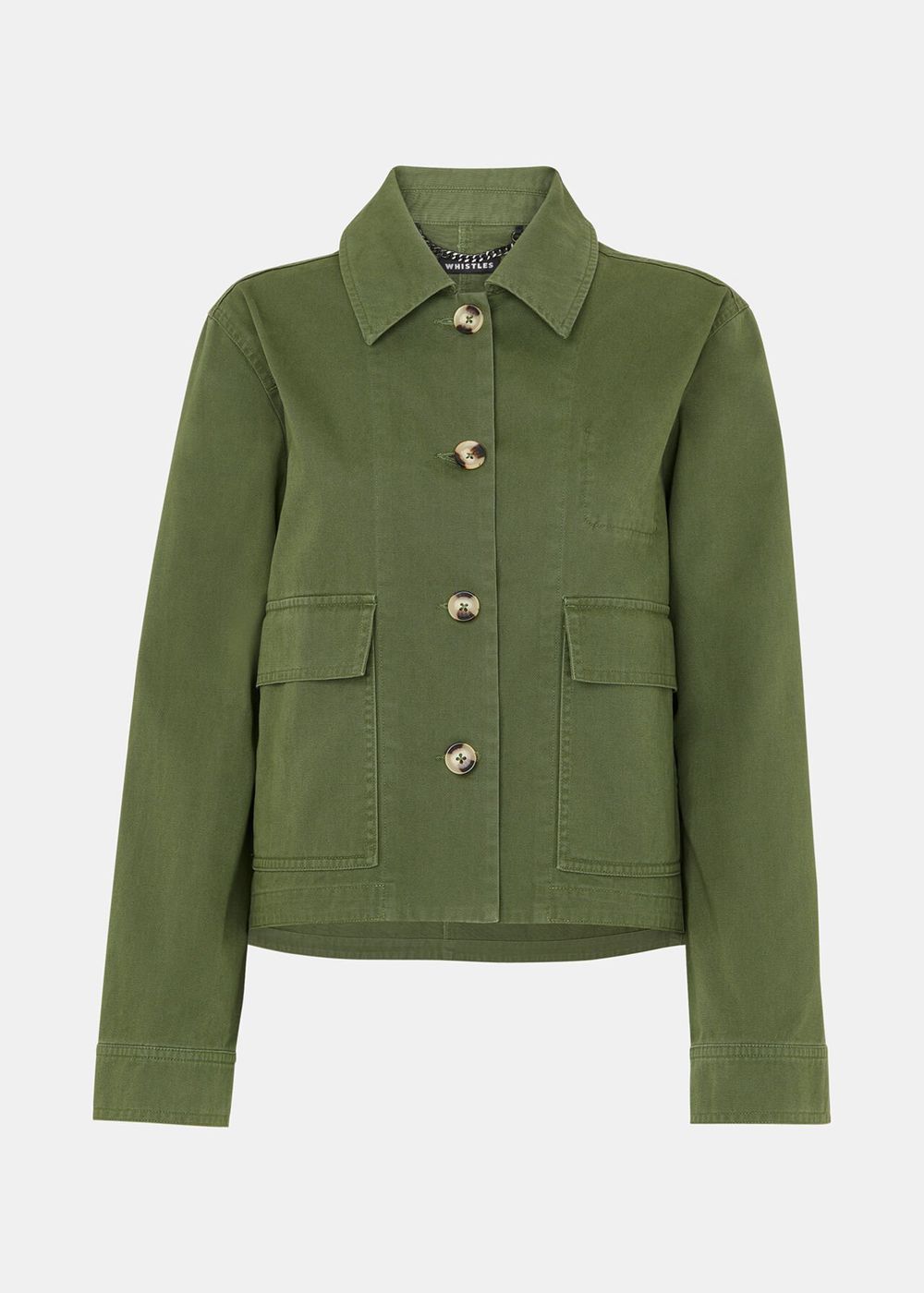 Whistles Marie Casual Jacket Dark Green | US-58397SDYO