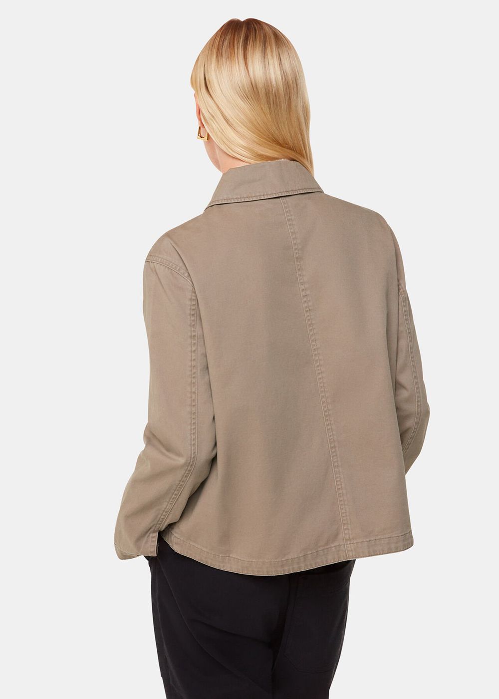 Whistles Marie Casual Jacket Grey Brown | US-84502WJKX