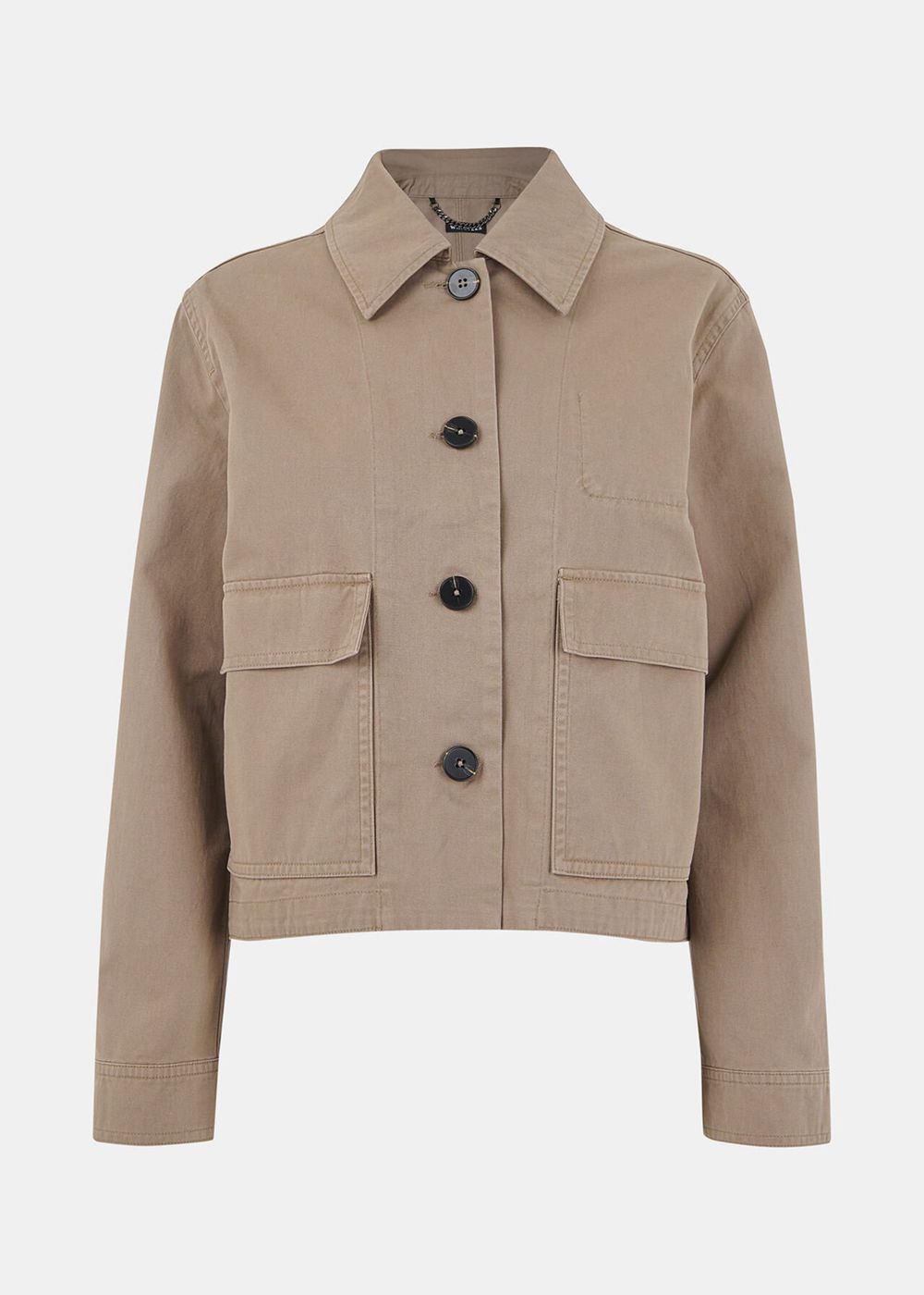 Whistles Marie Casual Jacket Grey Brown | US-84502WJKX