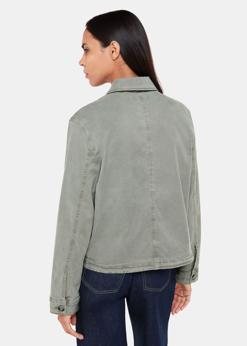 Whistles Marie Casual Jacket Khaki | US-34691CTUM