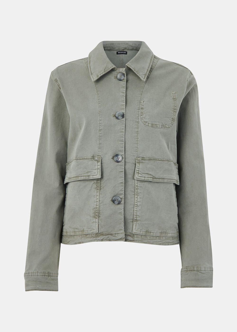 Whistles Marie Casual Jacket Khaki | US-34691CTUM