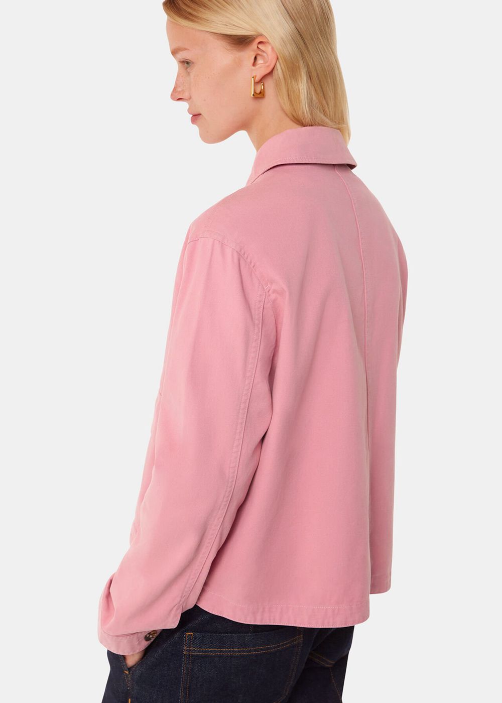 Whistles Marie Casual Jacket Pink | US-50132YTHX