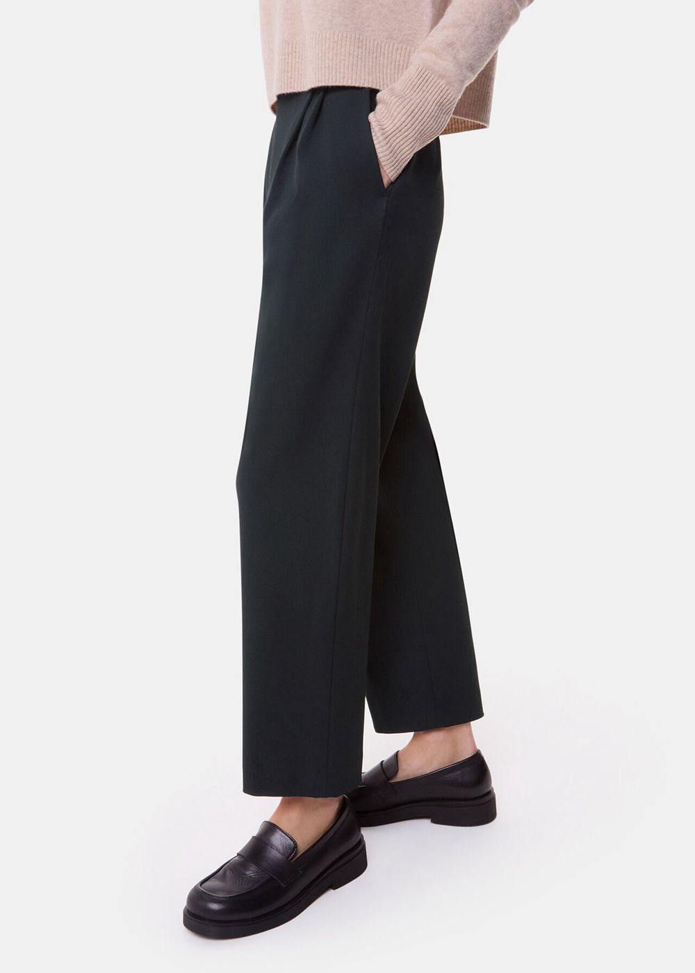 Whistles Matilda Tapered Pants Black | US-90482WULA