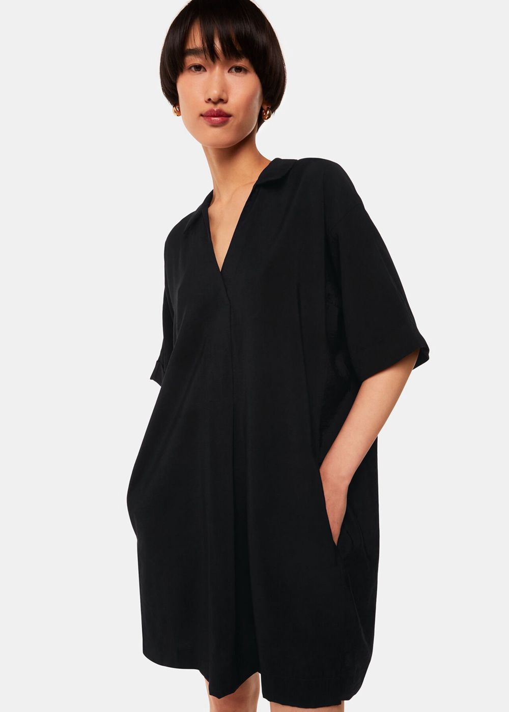 Whistles Melanie Dress Black | US-21397QWUJ