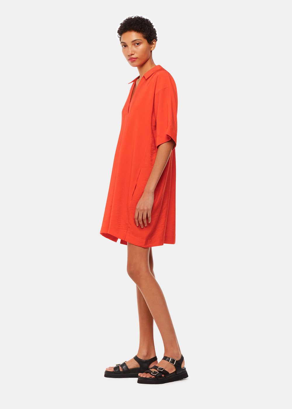 Whistles Melanie Dress Red | US-76194RFCM