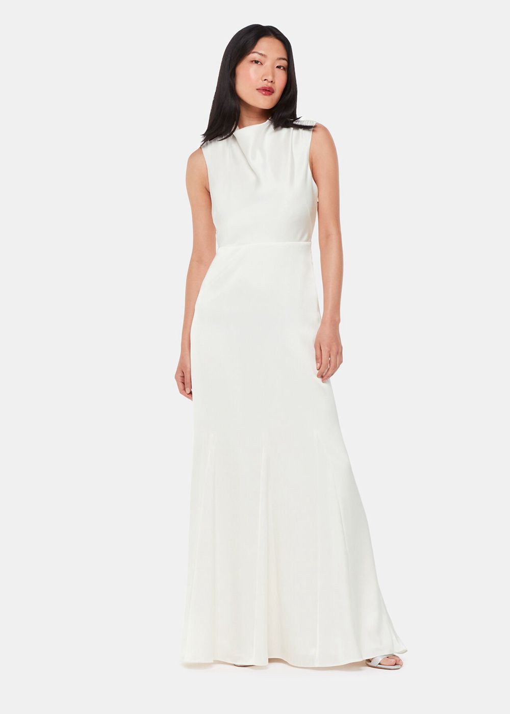 Whistles Melody Wedding Dress White | US-63157CXNJ