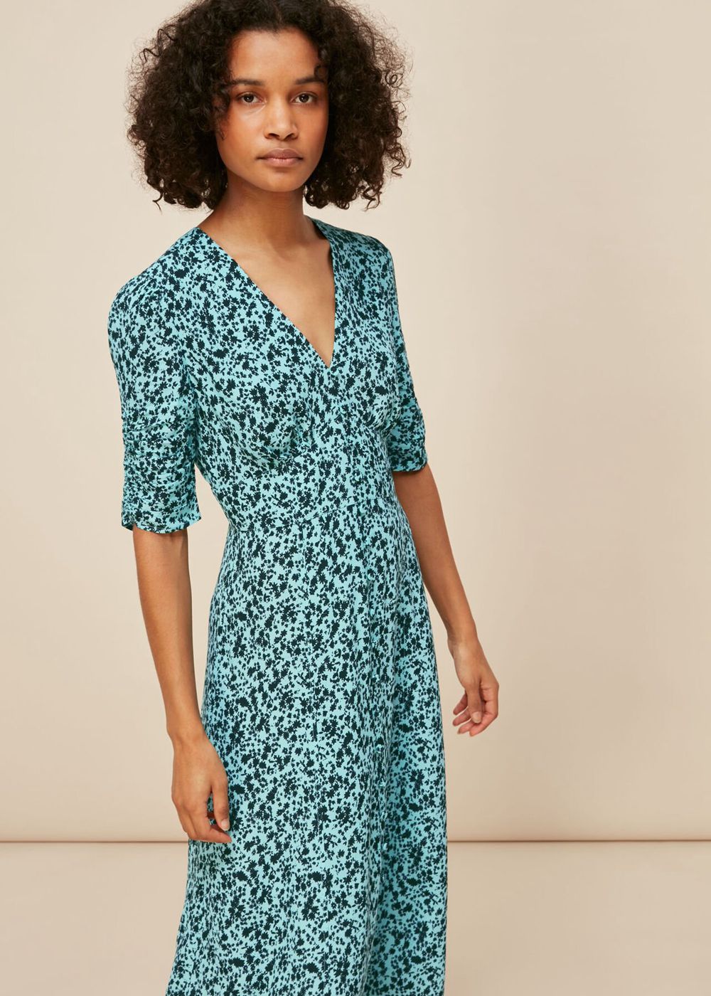 Whistles Midnight Meadow Floral Dress Blue / Multicolor | US-90562VPGL