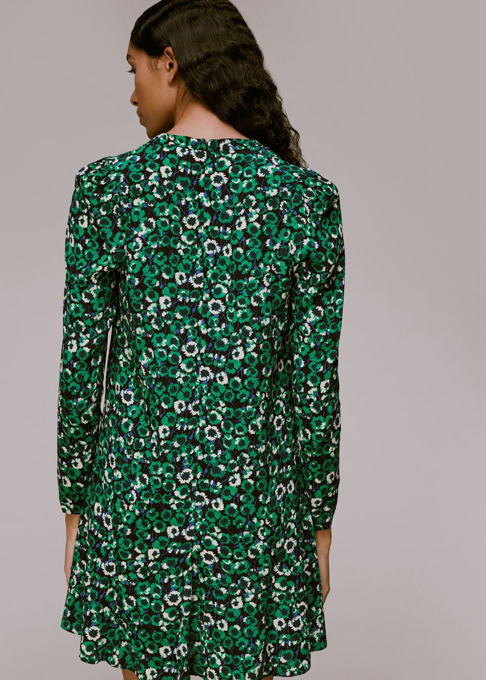 Whistles Millie Dandelion Floral Dress Green / Multicolor | US-78931VIBA