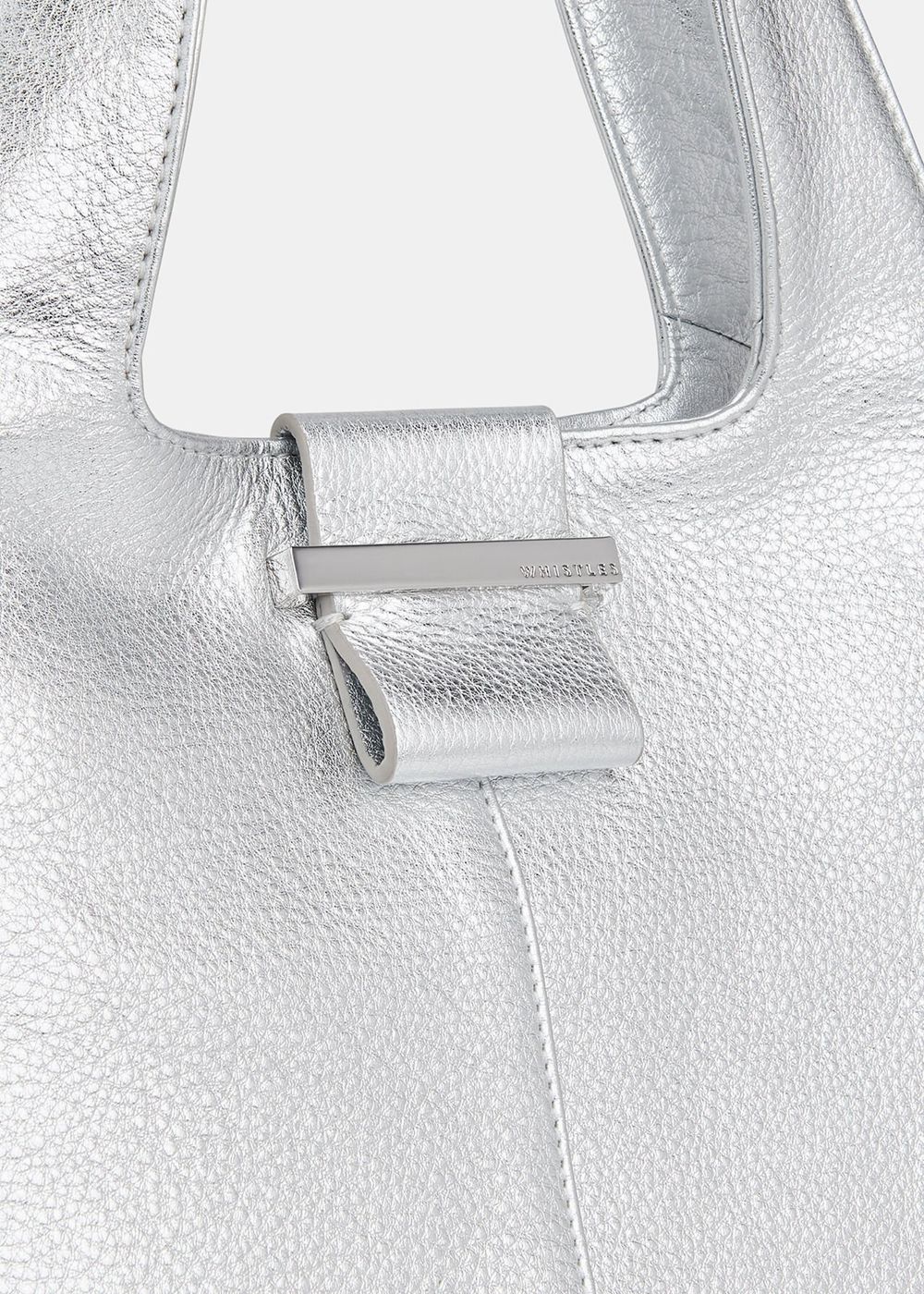 Whistles Mini Dia Tote Bags Silver | US-61308VZMF