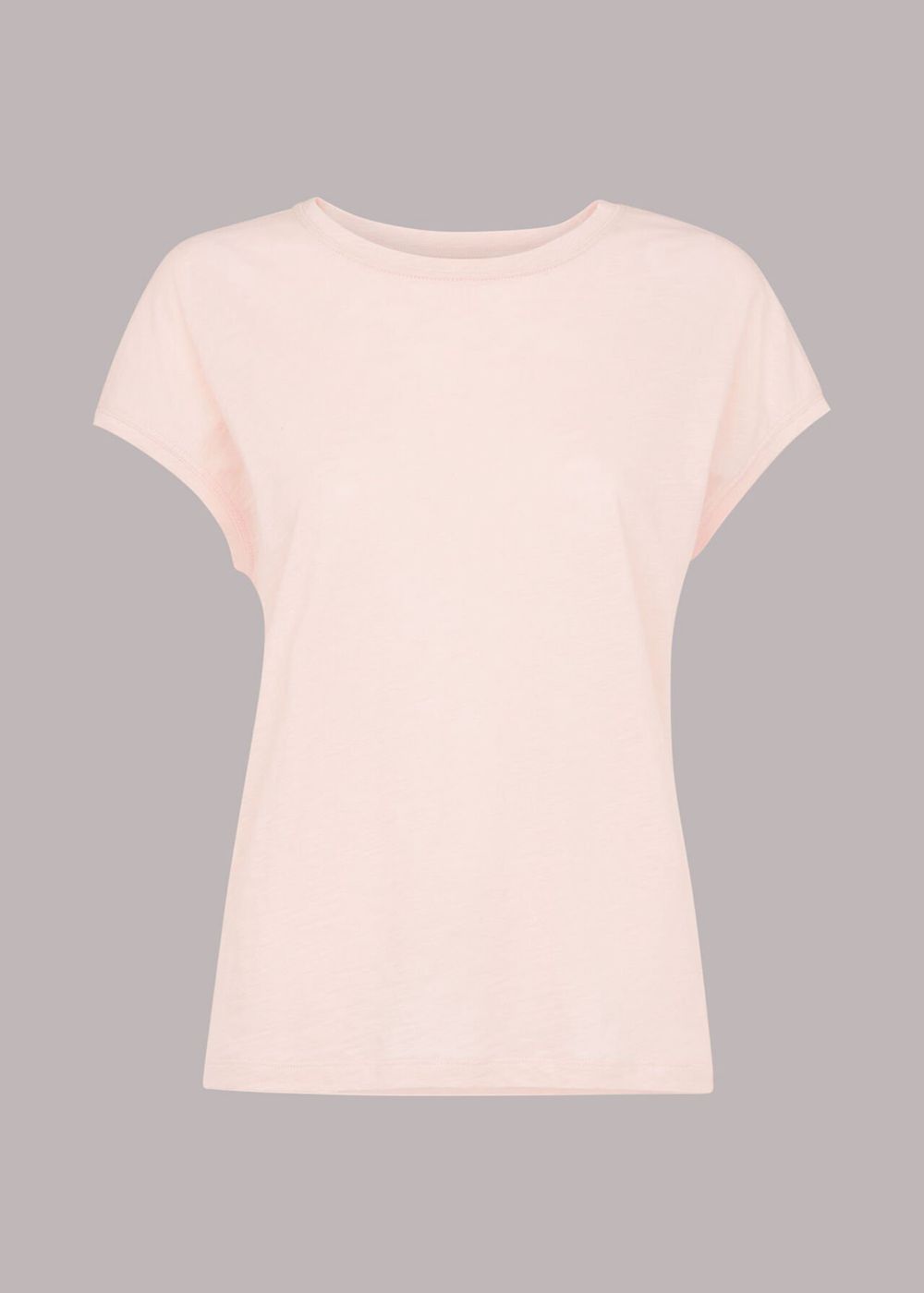 Whistles Minimal Cap Sleeve T-Shirt Pink | US-65401PTQV