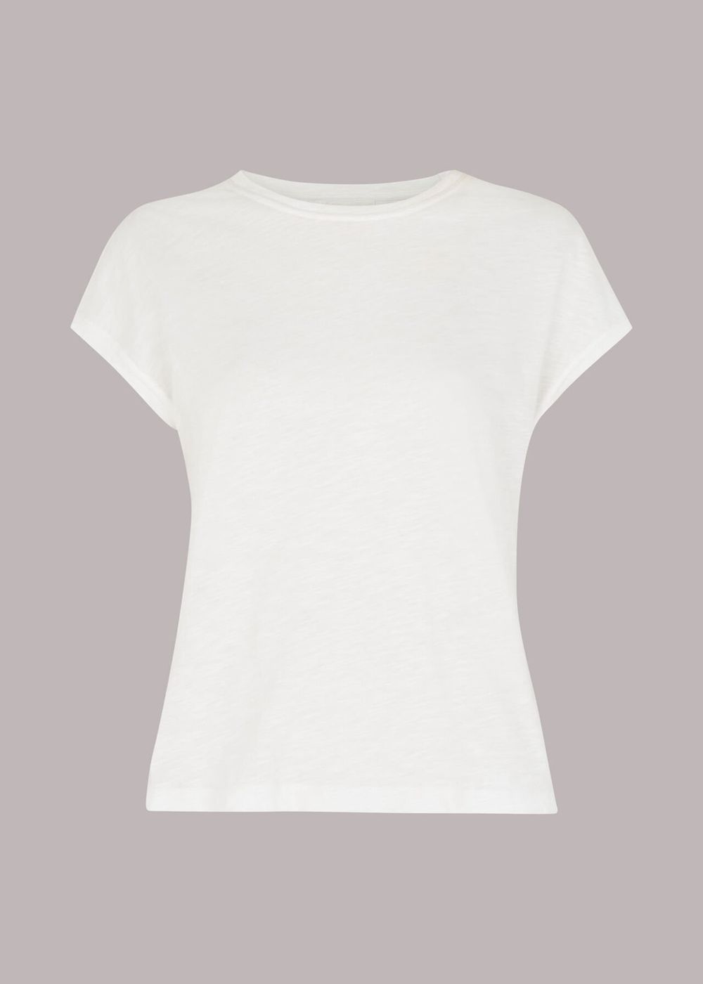 Whistles Minimal Cap Sleeve T-Shirt White | US-21094VSUX