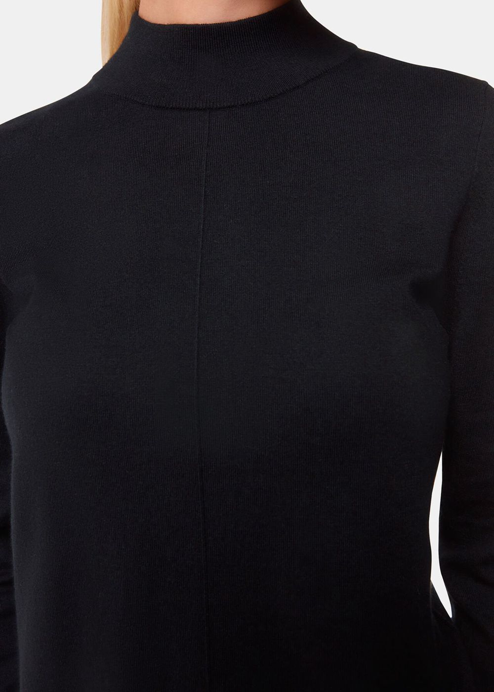 Whistles Mira Funnel Neck Knitwear Black | US-41728CPON