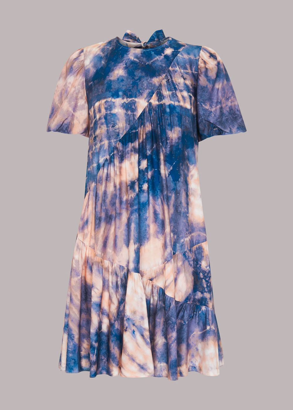 Whistles Mirrored Tie Dye Trapeze Dress Multicolor | US-61240RQSJ