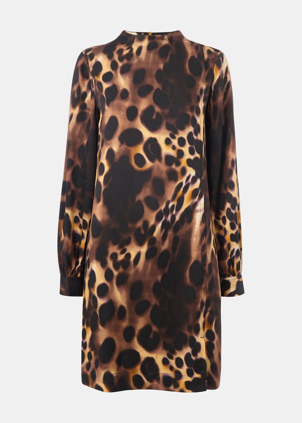 Whistles Misty Leopard Cleo Dress Leopard | US-95243WXSN