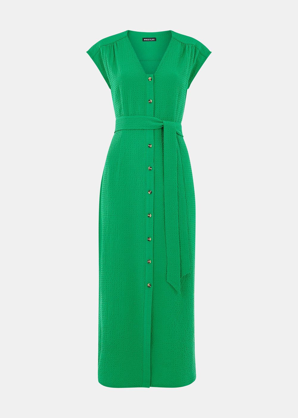 Whistles Misty Midi Dress Green | US-04826INMX