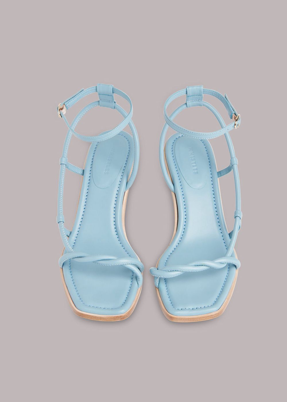 Whistles Mollie Twist Front Sandals Blue | US-21705NHSG