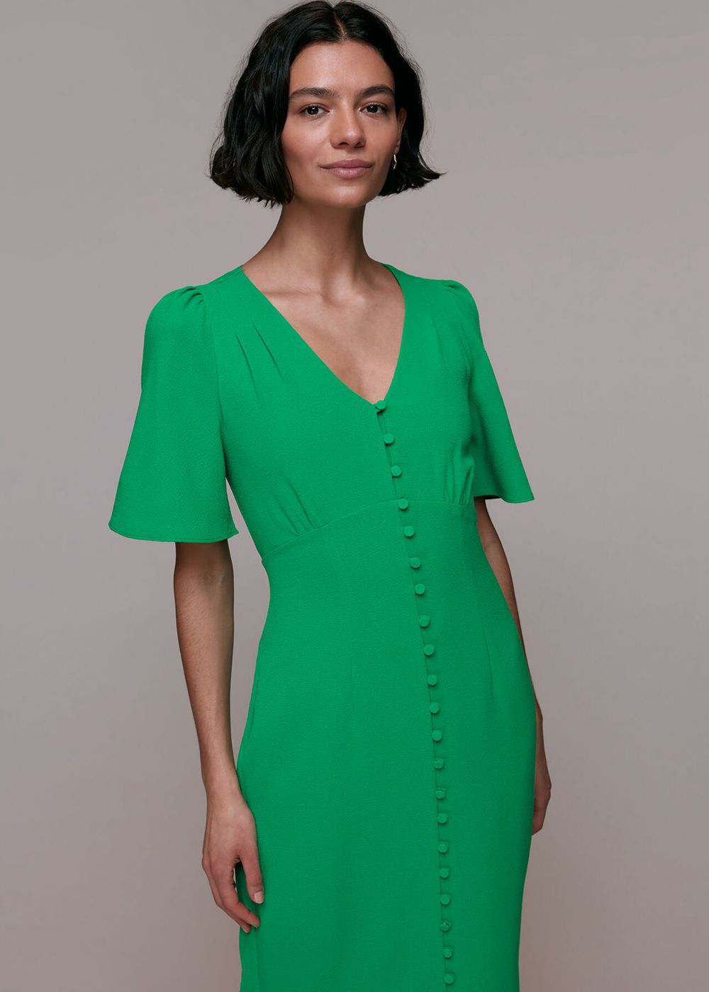 Whistles Molly Maxi Dress Green | US-26193JZCH