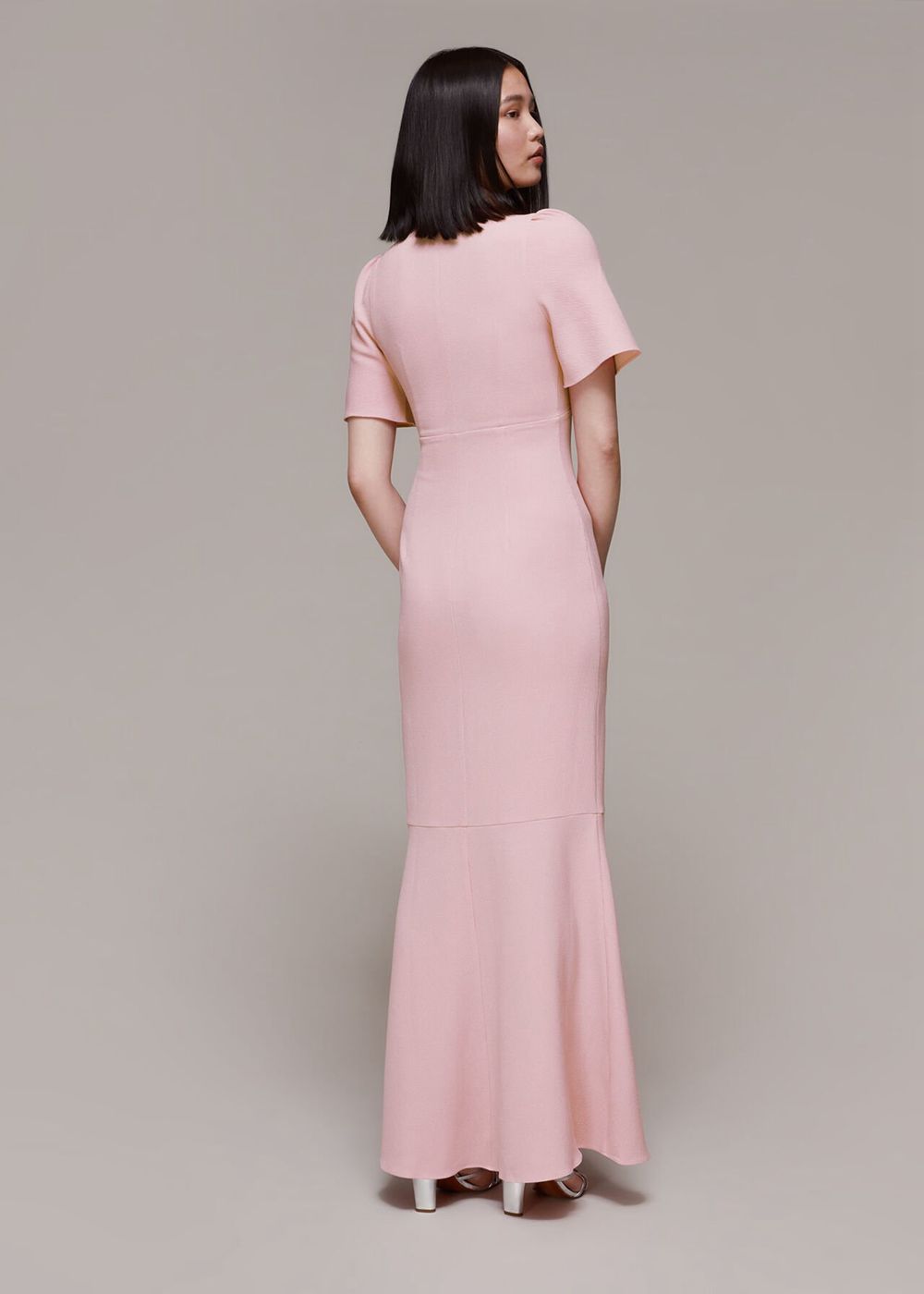 Whistles Molly Maxi Dress Pink | US-90326HBPD