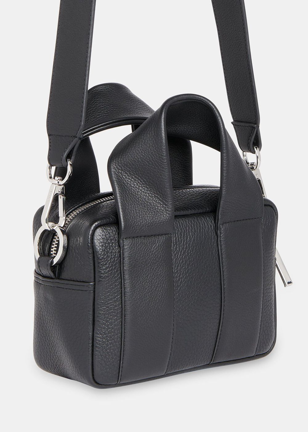 Whistles Monika Crossbody Bag Black | US-16435RXST