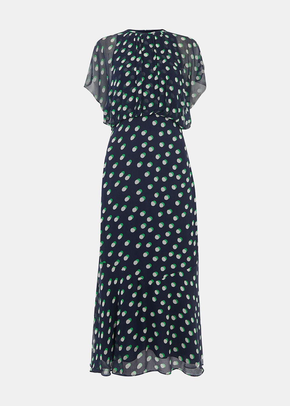 Whistles Moon Spot Print Midi Dress Navy / Multicolor | US-19653RETK