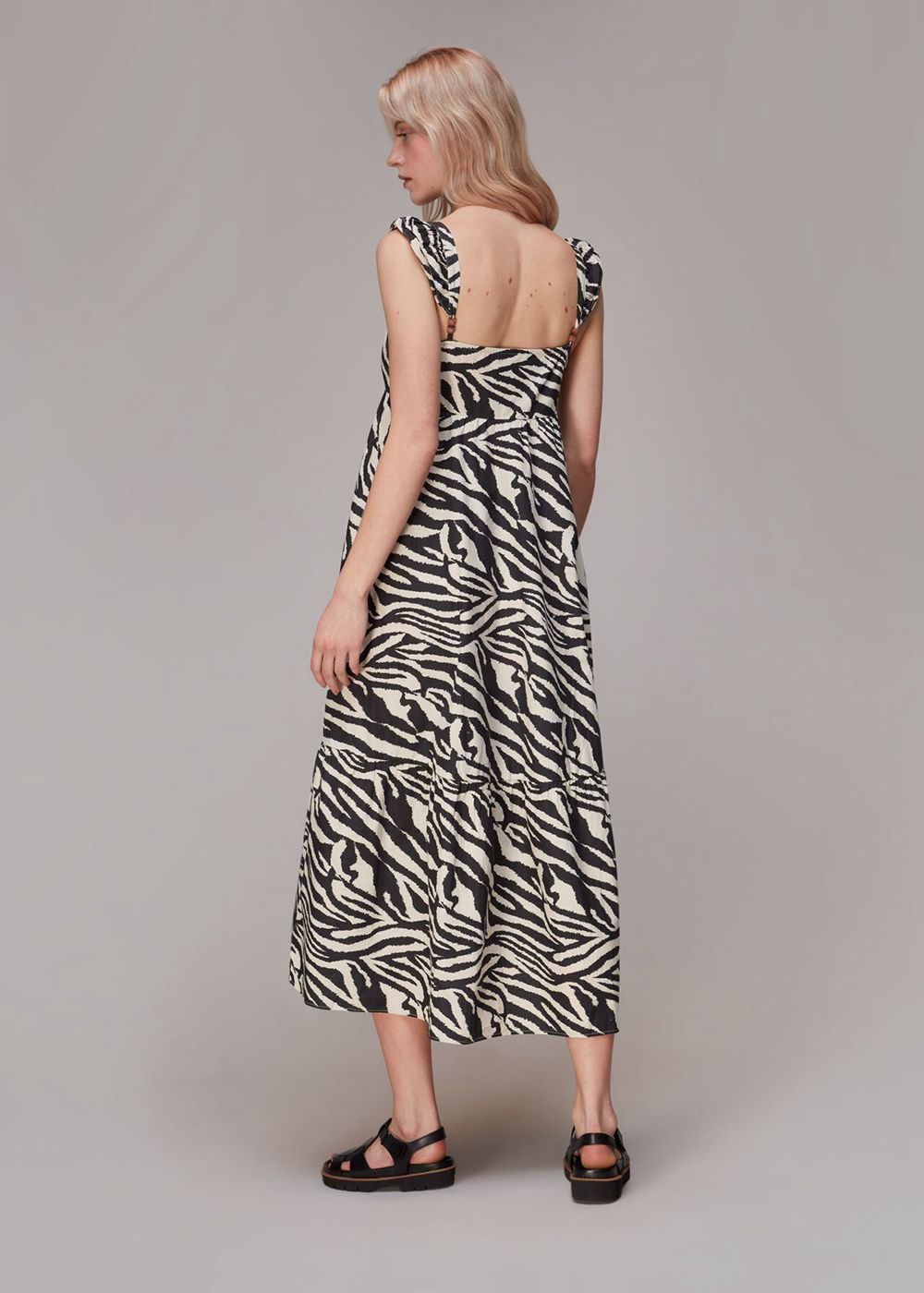 Whistles Mountain Zebra Print Dress Multicolor | US-45879NFRI