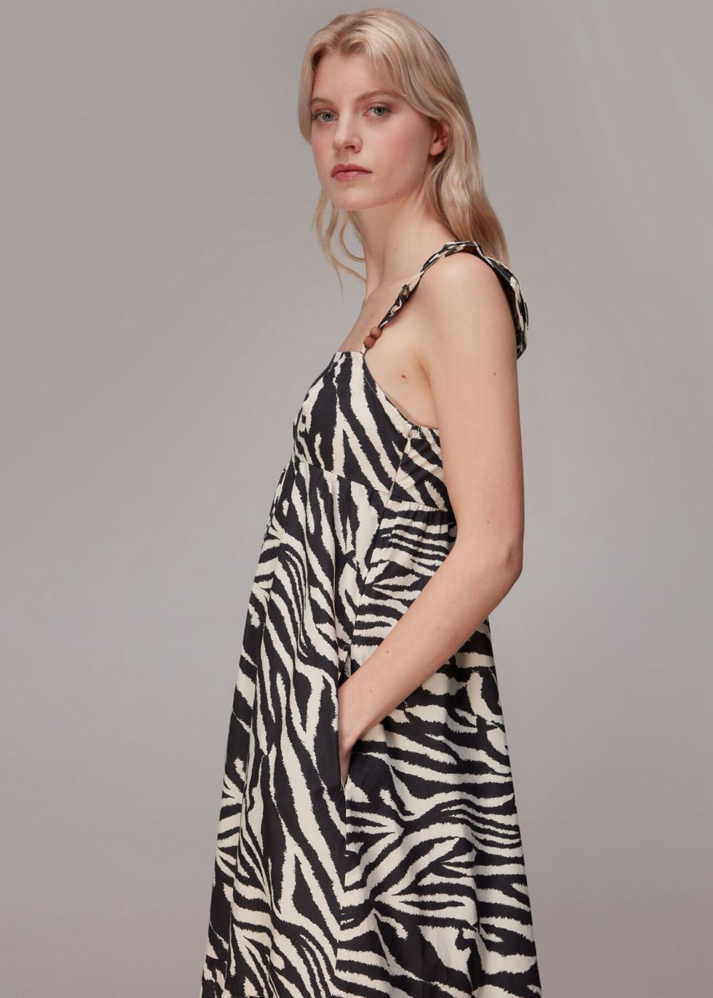 Whistles Mountain Zebra Print Dress Multicolor | US-45879NFRI