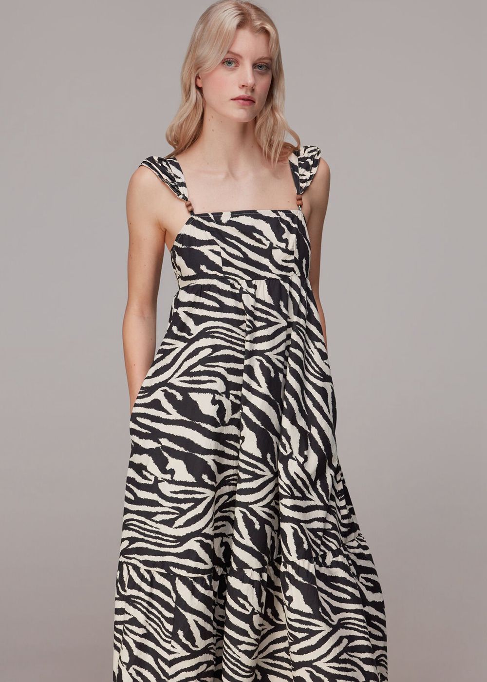 Whistles Mountain Zebra Print Dress Multicolor | US-45879NFRI