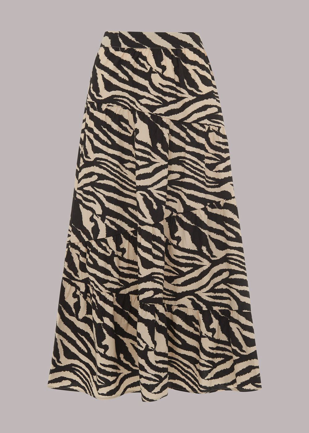 Whistles Mountain Zebra Tiered Skirts Multicolor | US-83079DWMK