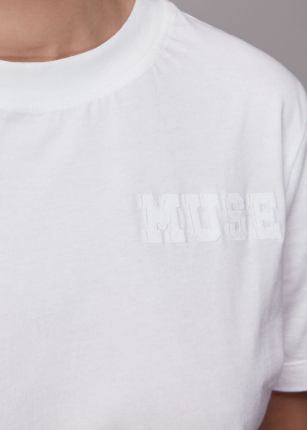 Whistles Muse Embroidered T-Shirt White | US-94238JZWF