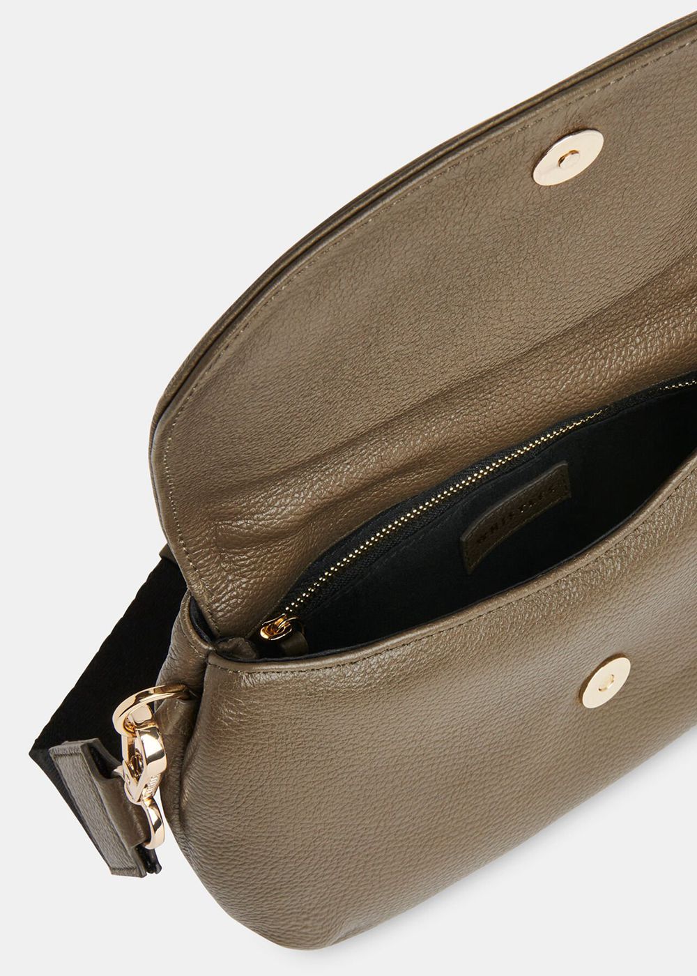 Whistles Nala Soft Saddle Bags Khaki | US-80256TUDP