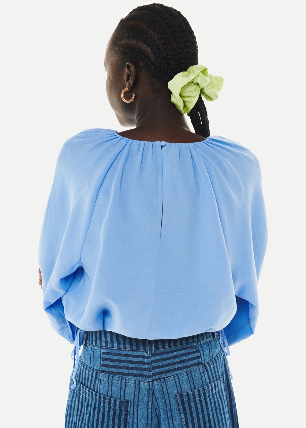 Whistles Nancy Top Blue | US-28940POMG