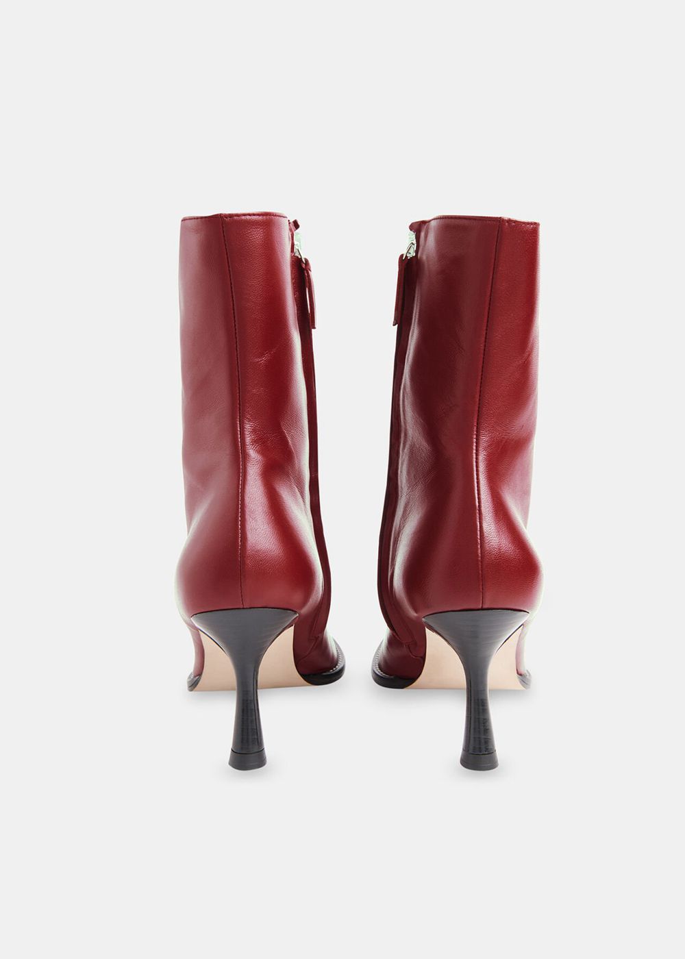 Whistles Nettie Stitch Detail Boots Red | US-94526PTRN