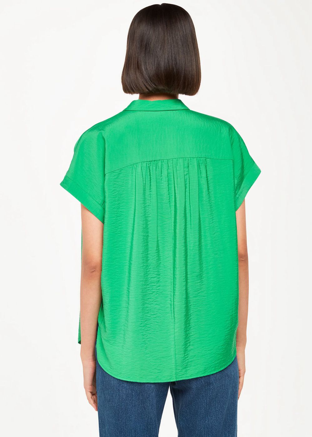 Whistles Nicola Button Through Shirts Green | US-01438KZRT