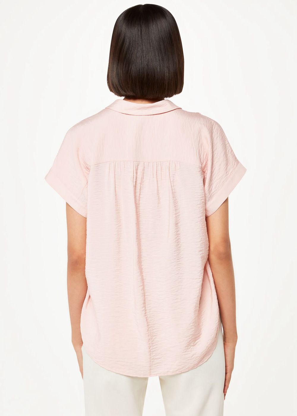 Whistles Nicola Button Through Shirts Pink | US-97036FECG