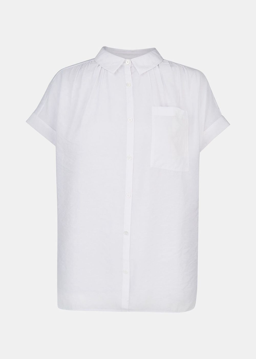 Whistles Nicola Button Through Shirts White | US-14570MTXF